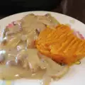 Instant pot zoete aardappel met champignonpap