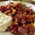 Rode biet, Walnoot en Sesamzaad Salade