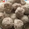 Snoepjes met chocolade, walnoten en kokos