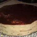 Koekjestaart met bananen en zelfgemaakte creme