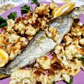 Forel met bloemkool alla parmigiana