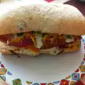 Ciabatta sandwich met halloumi