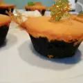 Kleine gebakjes met pompoen en ricotta