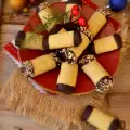 Hazelnootkoekjes in sigaarvorm voor de kerst