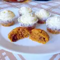 Cupcakes met pompoen, rozijnen en pecannoten