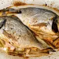 Zeebrasem met prei uit de oven