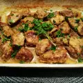 Varkenslever met bier uit de oven