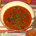 Gebakken lever met tomatensaus