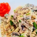 Fusilli met groenten en room