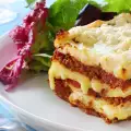 Hoe lang wordt een lasagne gebakken?