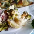 Ovengebakken aardappelen met broccoli en room