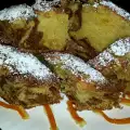Sponscake met fanta en gekonfijte sinaasappelschil