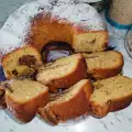 Cake met walnoten en melk