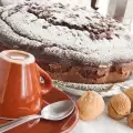 Sponscake met koffie