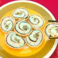 Koreaanse gimbap van eieren met magere mayonaise