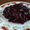 Zelfgemaakte bosbessenjam