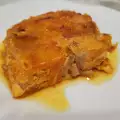 Creme caramel met pompoen en kweepeer voor de kinderen