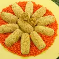 Pittige kroketten van rode linzen
