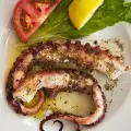 Octopustentakels in de pan