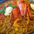 Paella met kreeft