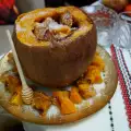 Gevulde pompoen met fruit