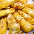 Gepaneerde courgette met dille uit de oven