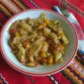 Vegan sperziebonen in een pan
