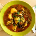 Vegan stoofpot met snijbiet en aardappelen