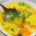 Aardappelsoep met kurkuma