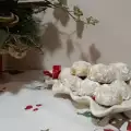 Veganistische bloemkoekjes voor kerst