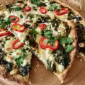 Lente quiche met spinazie- en veldzuring