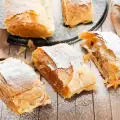 Strudel met pompoen, appel en kwark