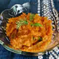 Puree van zoete aardappel en pastinaak