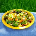 Eiersalade met quinoa en babyspinazie