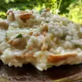 Risotto met cantharel paddenstoelen