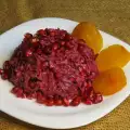 Salade met rode bieten en granaatappel