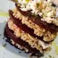 Bulgursalade met rode bieten en kaas