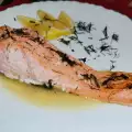 Gebakken zalm met dillesaus