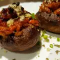Gevulde portobello met gehakt en kaas