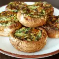 Gevulde champignons met spinazie en roomkaas