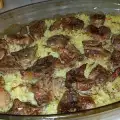 Mals varkensvlees met rijst in de oven