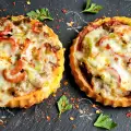 Gehakt en courgette taartjes uit de airfryer