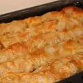 Bulgaarse traditionele tikvenik met walnoten