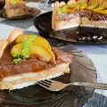 Lichte taart met pompoen en appels