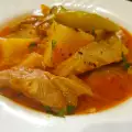 Vegan stoofpot met artisjokken en aardappelen