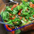 Salade met honing mosterd dressing