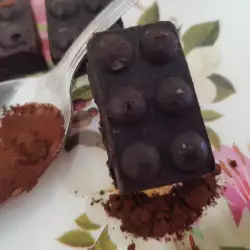 Zelfgemaakte donkere chocolade
