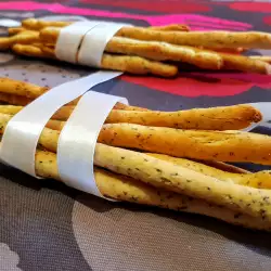 Cracker sticks met maanzaad