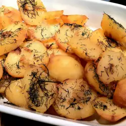 Aardappelen met dille uit de oven