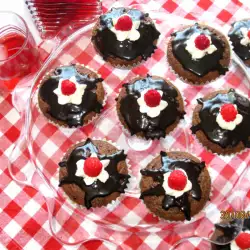 Cupcakes met rode bieten